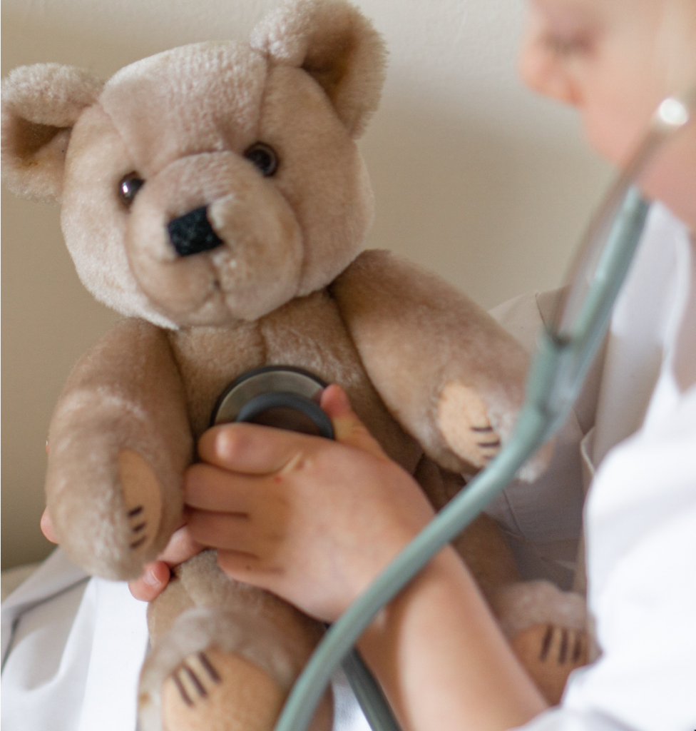 teddy bear with stethoscope 